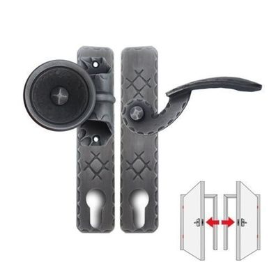 Baumanti Ulm Profiltür Wechselgarnitur Kurzschild Stoßgriff Schmiedeeisen