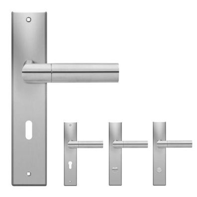 Karcher RLE48 Oregon Langschildgarnitur Edelstahl matt Türklinke Griff