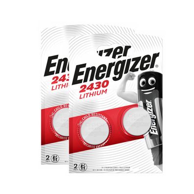 2x Energizer Knopfzelle Lithium CR 2430 DL CR2430 3V Batterien 2er Blister