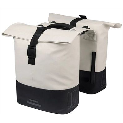 Doppelpacktasche Basil Cove MIK 28-32L 14 x 29 x 36 cm - weiß/schwarz