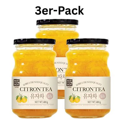 3er-Pack Nokchawon Yuja Yuzu Tee 480g