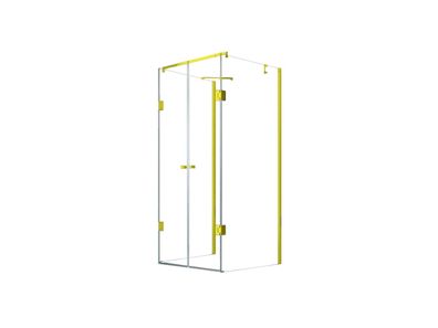 GZH 80x120x80x195 cm Ares U-Duschkabine GOLD