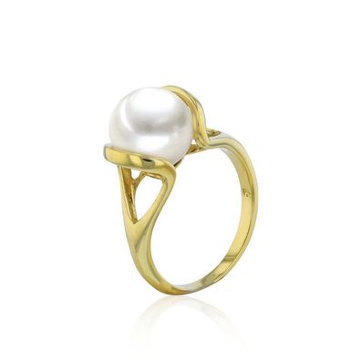 Luna-Pearls - 008.0646 - Ring - Damen - 585GG - Süßwasser-Zuchtperle Ming