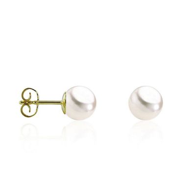 Luna-Pearls - 311.1431 - Ohrstecker - Damen - 585GG - Süßwasser-Zuchtperle