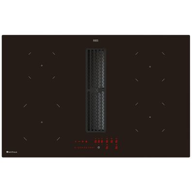 Benthaus Kochfeld Induktion 80 cm matt Abluft Kochfeldabzug Mono Slider & Grill
