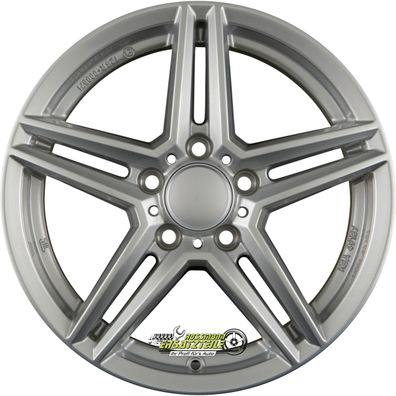 Rial M10 polar-silber 8x17 ET58 - LK5/112 ML66.5 Felge Alu