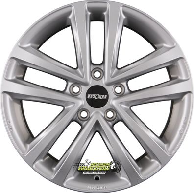 Oxxo Brave silver 7.5x18 ET50 - LK5/112 ML66.6 Felge Alu