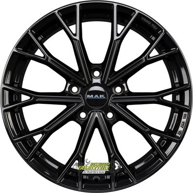 Mak Asphalt gloss black 7.5x18 ET42 - LK5/112 ML76 Felge Alu
