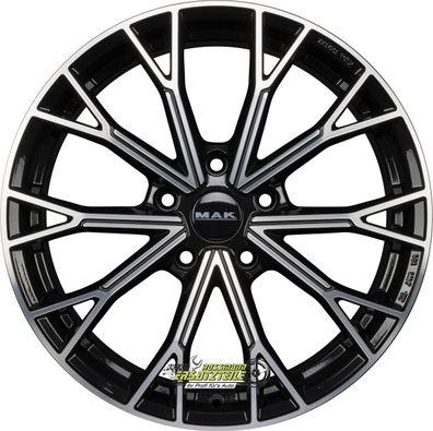 Mak Asphalt black mirror 8x18 ET37 - LK5/112 ML57.1 Felge Alu