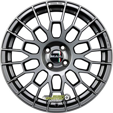 Mak APX gloss gun metallic 8x19 ET45 - LK5/112 ML76 Felge Alu