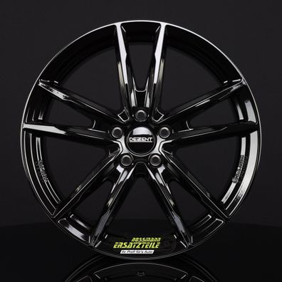 Dezent KF black 7x17 ET40 - LK5/112 ML57.1 Felge Alu