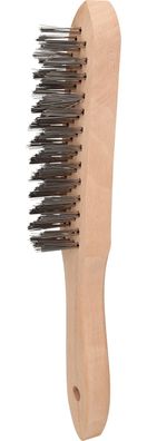 Brilliant Tools Stahl-Handdrahtbürste 4-reihig, 290mm