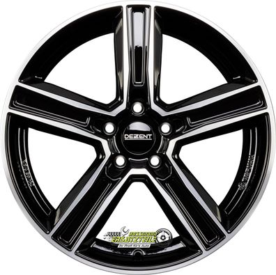 Dezent KG black/polished 8.5x19 ET46 - LK5/112 ML66.6 Felge Alu