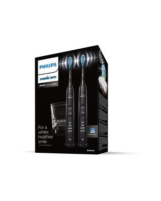 Philips Sonicare DiamondClean 9000 HX9914/54 Schallzahnbürste 2er-Set Schwarz