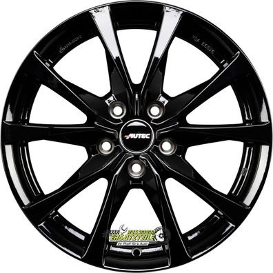 Autec Typ BX - Brixen schwarz 7.5x18 ET40 - LK5/112 ML57.1 Felge Alu