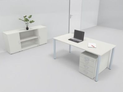 Komplettbüro GB5 Schreibtisch Aktenschrank Büromöbel-Set 5-teilig