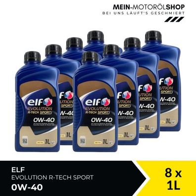 Elf Evolution R-Tech Sport 0W-40 8x1 Liter