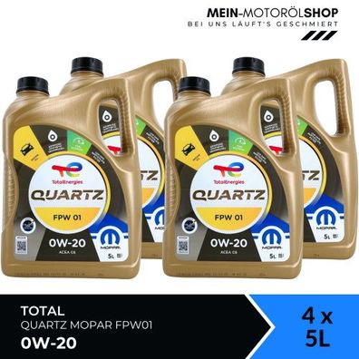 Total Quartz Mopar FPW01 0W-20 4x5 Liter