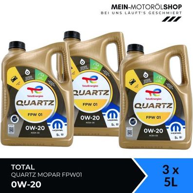 Total Quartz Mopar FPW01 0W-20 3x5 Liter