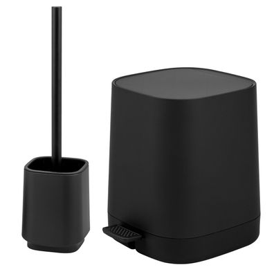 eluno Bad-Accessoires Set VALONA 2tlg. Soft-Touch aus Kunststoff