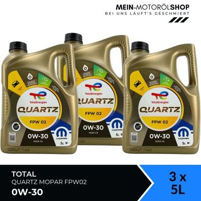 Total Quartz Mopar FPW02 0W-30 3x5 Liter