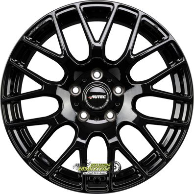 2x Autec Typ NH - Nimah schwarz 8.5x20 ET50 - LK5/112 ML66.5 Felge Alu