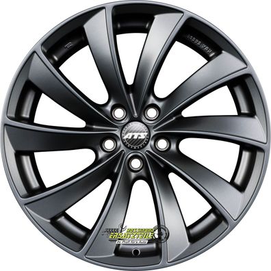 2x ATS Lunaris steel-grey matt 9.5x19 ET26 - LK5/112 ML66.5 Felge Alu