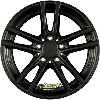 2x Rial X10 racing-schwarz 7.5x18 ET50 - LK5/112 ML66.5 Felge Alu