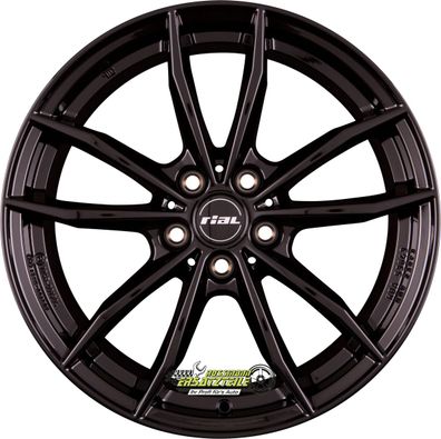 2x Rial X12 diamant-schwarz 8x19 ET46 - LK5/112 ML66.5 Felge Alu