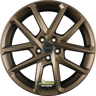 2x Borbet N bronze 8x18 ET44 - LK5/112 ML57.1 Felge Alu
