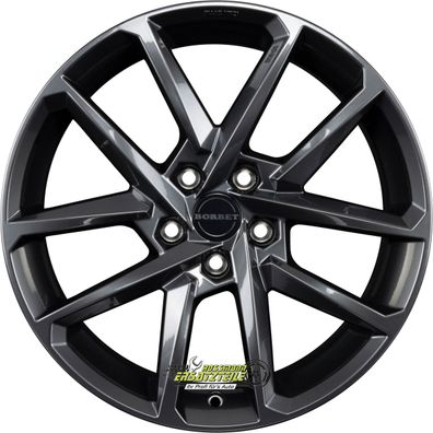 2x Borbet N e-grey 7.5x18 ET46.1 - LK5/112 ML57.1 Felge Alu