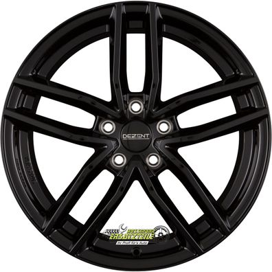 2x Dezent TR black 8x18 ET40 - LK5/112 ML66.6 Felge Alu