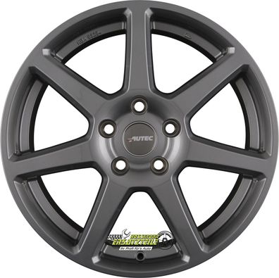 2x Autec Typ TE - Tallin ECE titansilber 7x16 ET48 - LK5/112 ML57.1 Felge Alu