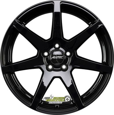 2x Alutec Pearl diamond-black 8.5x19 ET35 - LK5/112 ML70.1 Felge Alu
