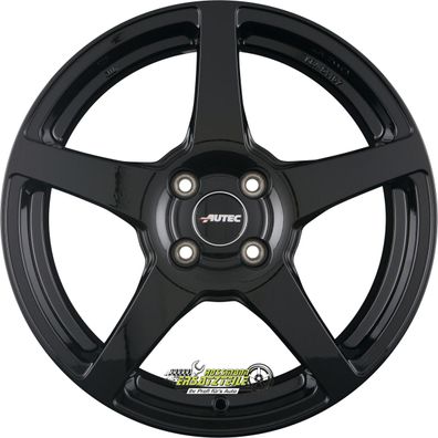 4x Autec Typ VL - Valea schwarz 7.5x18 ET46 - LK5/112 ML57.1 Felge Alu