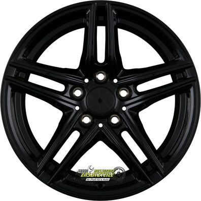 4x Borbet XR black glossy 8x18 ET15 - LK5/112 ML66.6 Felge Alu