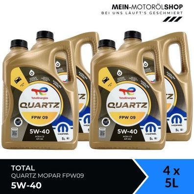 Total Quartz Mopar FPW09 5W-40 4x5 Liter