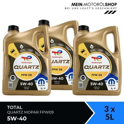 Total Quartz Mopar FPW09 5W-40 3x5 Liter