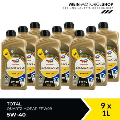 Total Quartz Mopar FPW09 5W-40 9x1 Liter