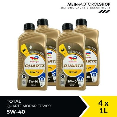 Total Quartz Mopar FPW09 5W-40 4x1 Liter