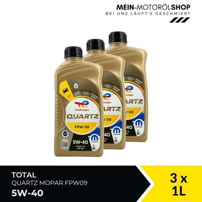 Total Quartz Mopar FPW09 5W-40 3x1 Liter