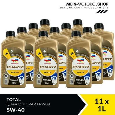 Total Quartz Mopar FPW09 5W-40 11x1 Liter