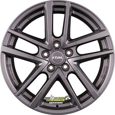 4x Rial Astorga graphit 7.5x18 ET40 - LK5/112 ML57.1 Felge Alu