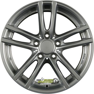 4x Rial X10 polar-silber 8x19 ET46 - LK5/112 ML66.5 Felge Alu