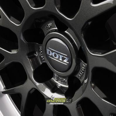 2x Dotz Bilbao gunmetal/polished lip 8.5x19 ET35 - LK5/112 ML66.6 Felge Alu
