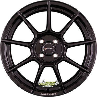 4x Autec Typ CR - ClubRacing EVO schwarz 9.5x18 ET52 - LK5/112 ML70 Felge Alu