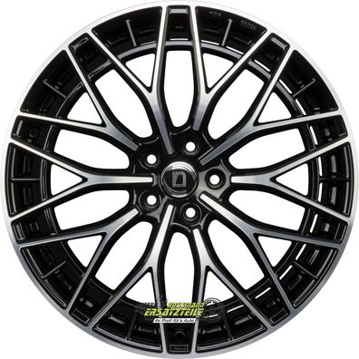 4x 1000 Miglia Aero Power gloss black polished 8x20 ET30 - LK5/112 ML66.5 Felge Alu