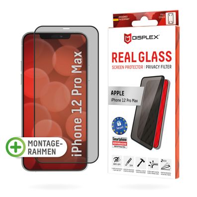 Displex Sichtschutz / Privacy Panzerglas vollflächig iPhone 12 Pro Max