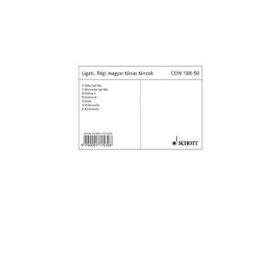 Régi magyar társas táncok 9790001115308