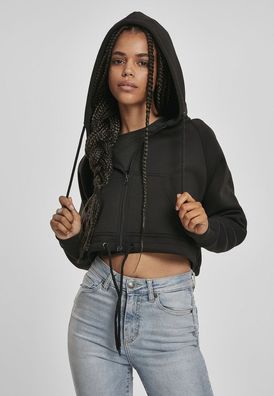 Urban Classics Damen Ladies Oversized Short Raglan Zip Hoody TB3018
